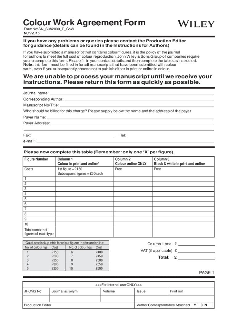  Color Work Agreement Form No SN Sub2000 F Cow If 2015-2024