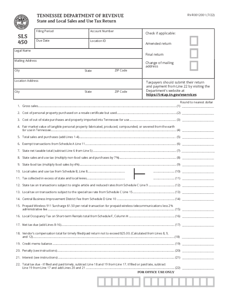  Www Online Tax ID Number OrgTennessee Sales TaxTENNESSEE DEPARTMENT of REVENUE REVISED STATE and LOCAL SALES 2022-2024