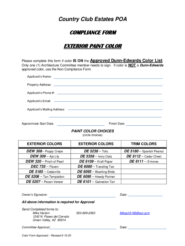 Www Uslegalforms Comform Library427335 Copy OfGet Copy of CCE Color Compliance Form US Legal Forms