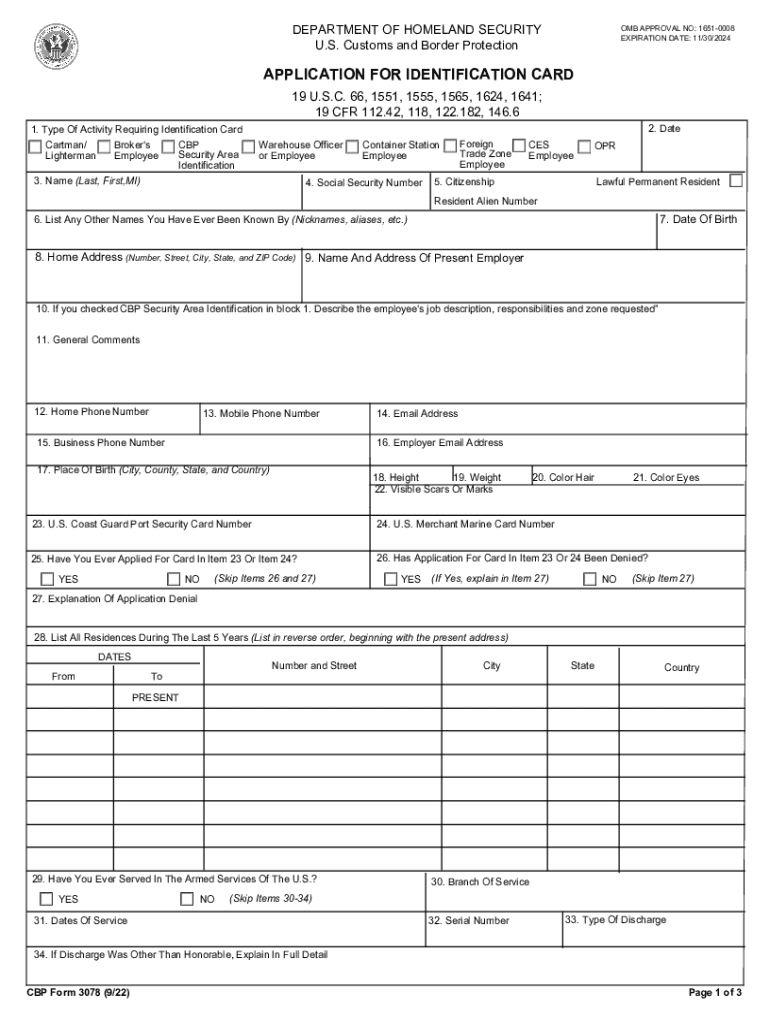  DEPARTMENT of HOMELAND SECURITY U S Customs and B 2022-2024