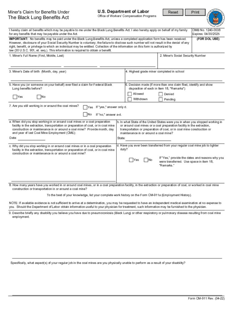 Cm 911  Form