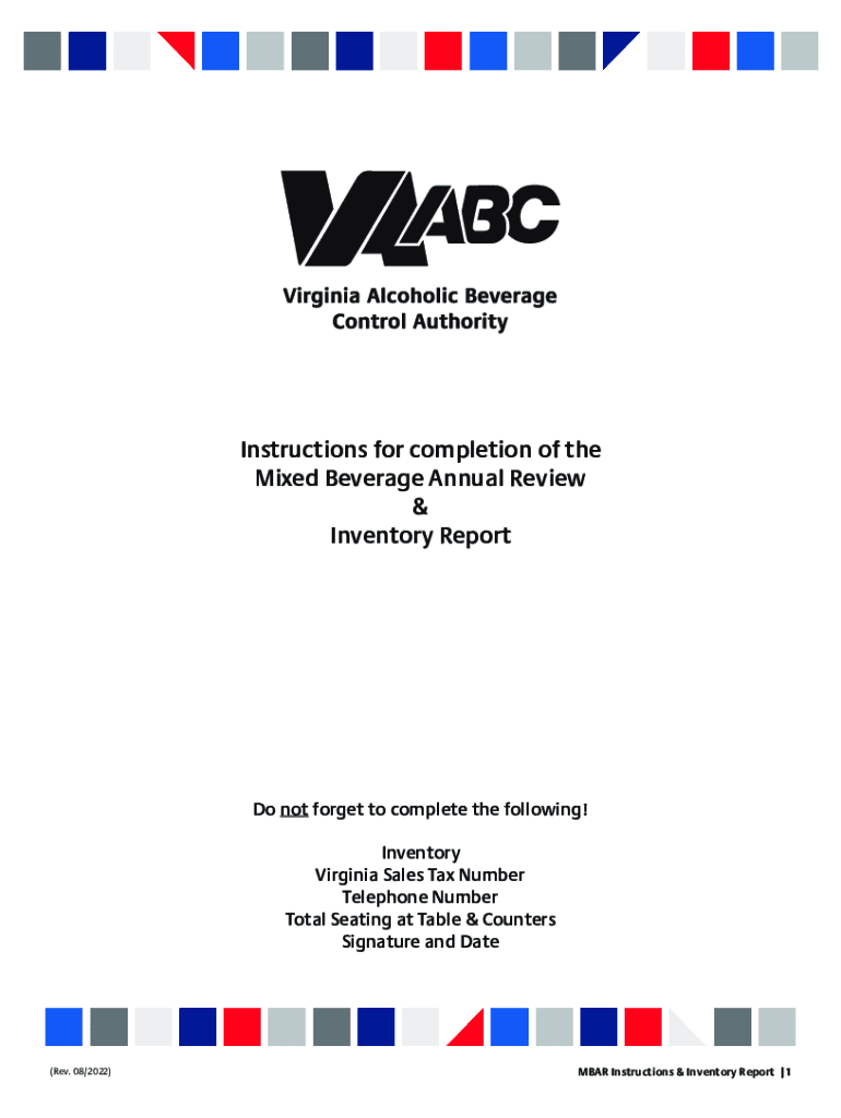 Www Abc Virginia Gov Licenses PdfsInstructions for Completion of the Mixed Beverage Annual  Form