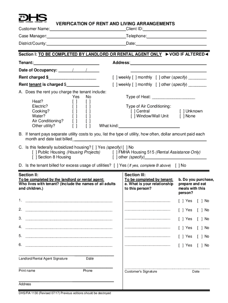 Understanding SSI Living Arrangements Social Security Administration  Form