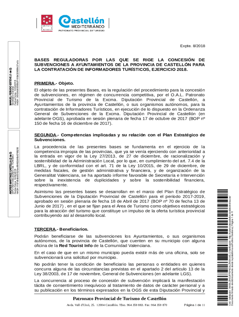 PLIEGO DE PRESCRIPCIONES TECNICAS PARA CONTRATAR LA EDICION DE DIVERSO MATERIAL GRAFICO PARA EL PATRONATO PROVINCIAL DE TURISMO   Form