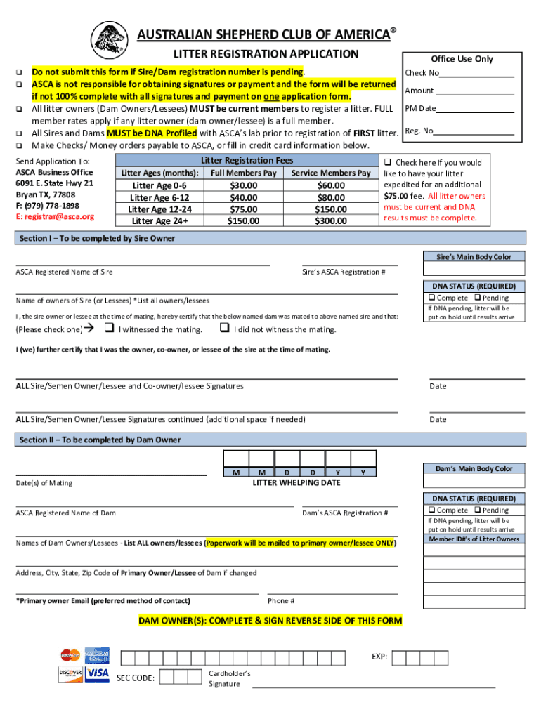 LITTER APPLICATION 07312019 DOCX  Form