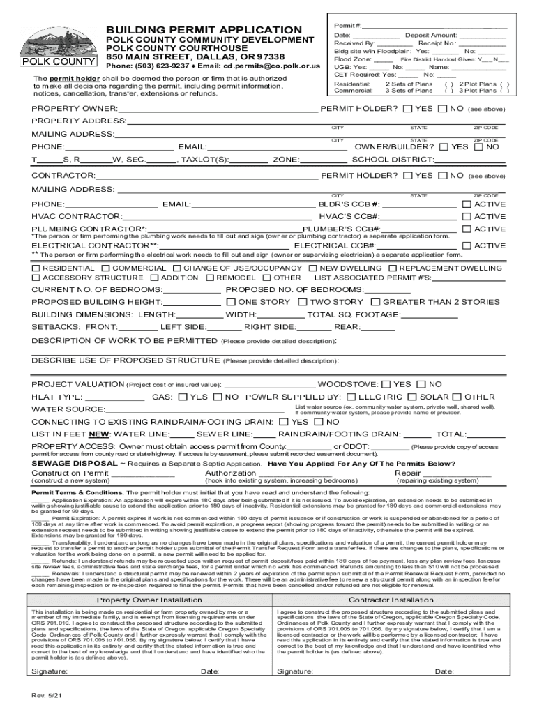 Public WorksObtaining a Development Permit Dallas County  Form