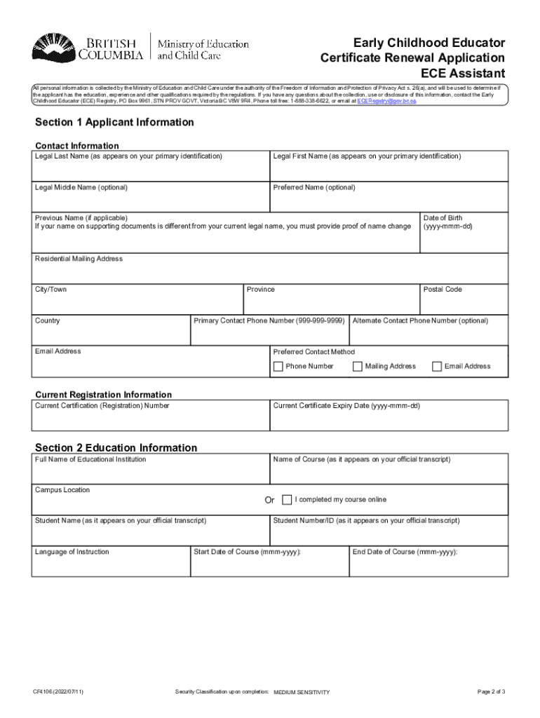 Www Uslegalforms Comform Library479436 EarlyEARLY CHILDHOOD EDUCATOR APPLICATION RENEWAL Fill and