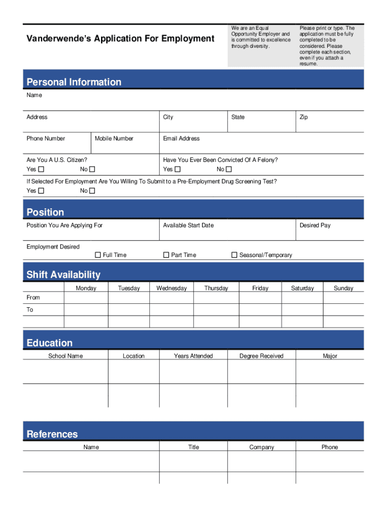  Www Coursehero Comfile163748341encuentas PDF Application for Employment We Are an Equal 2022-2024