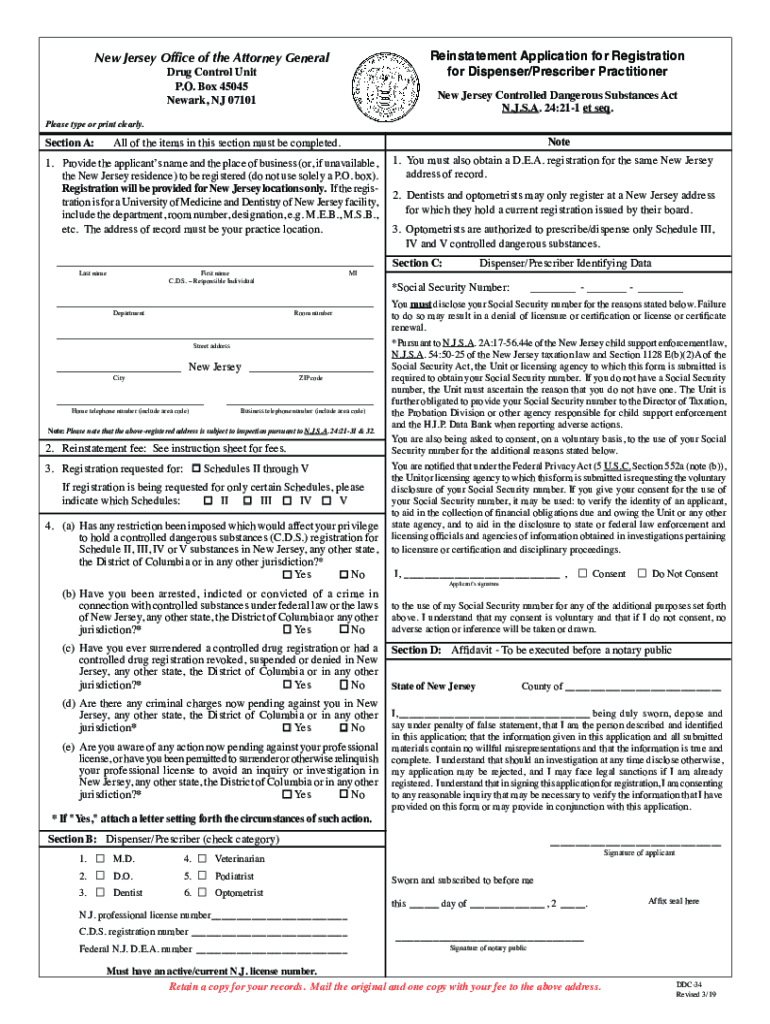 Cds Renewal Nj  Form