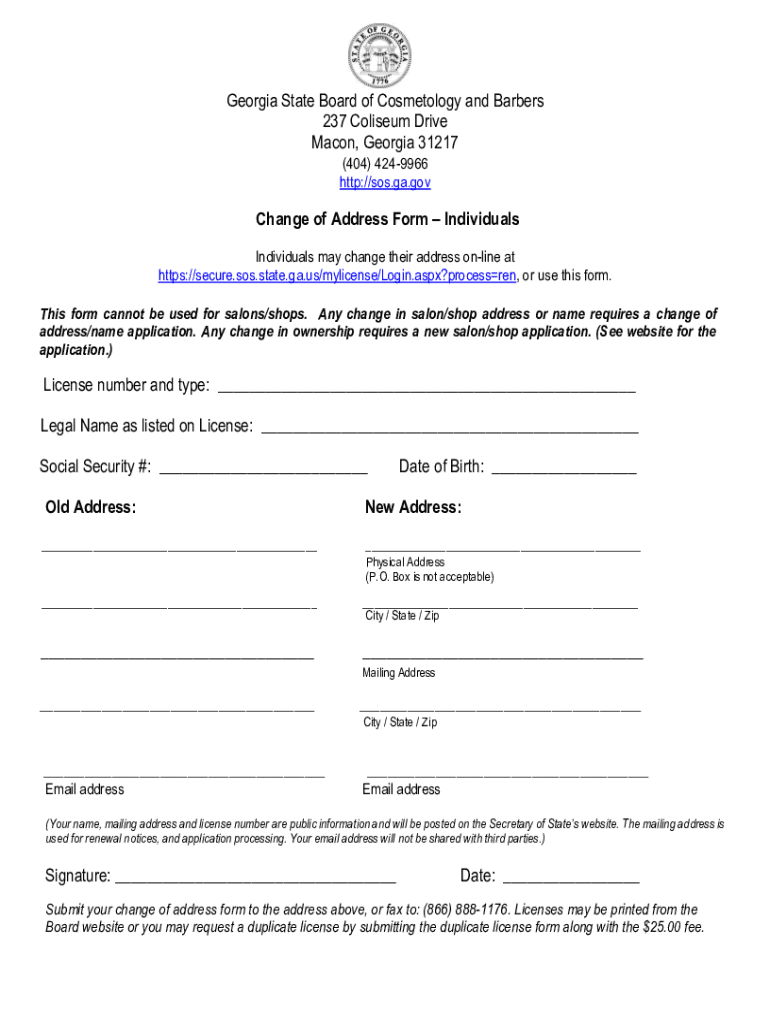 Application for Georgia Official Absentee BallotForms Georgia Department of RevenueApplication for Georgia Official Absentee Bal