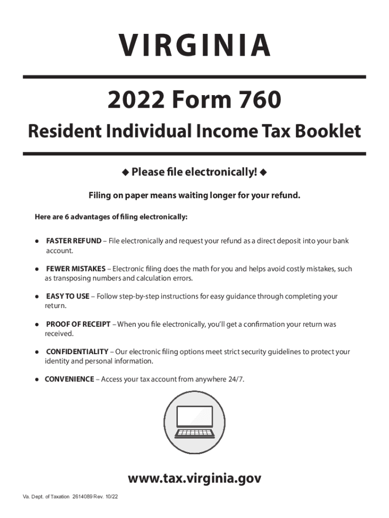  Www Taxformfinder Orgvirginiaform 760Virginia Form 760 Resident Individual Income Tax Return 2022-2024