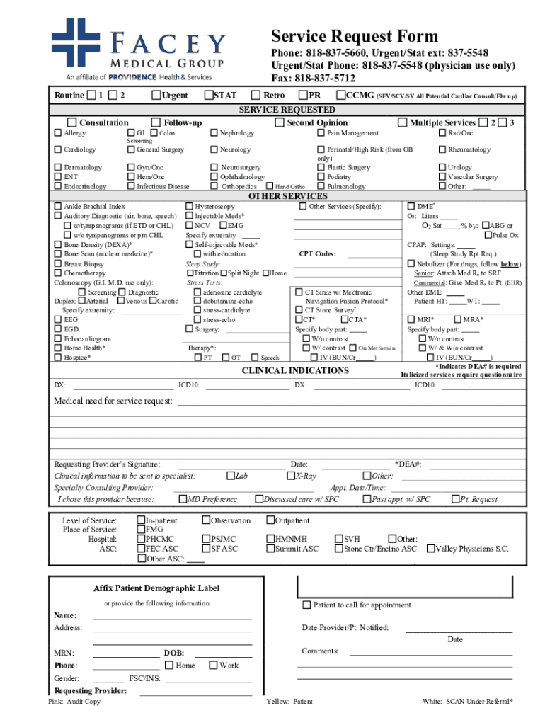 Service Request FormREVISED DOCX