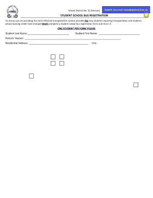 Sd22 Transportation  Form