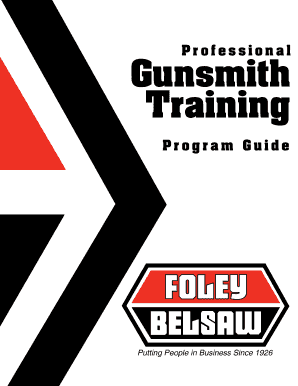 Foley Belsaw Gunsmithing Course  Form