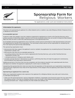 Inz 1190  Form