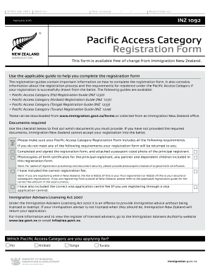 No No Download Needed Needed Pacific Access Category Form