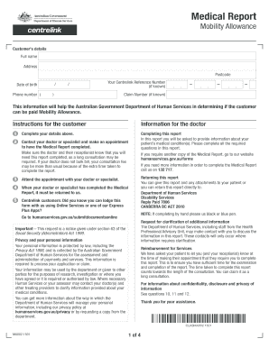  Mobility Allowance Form 2015