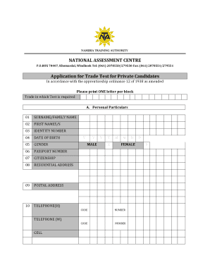 Nimt External Results  Form