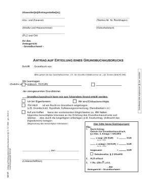 Grundbuchberichtigungsantrag Muster Nrw  Form