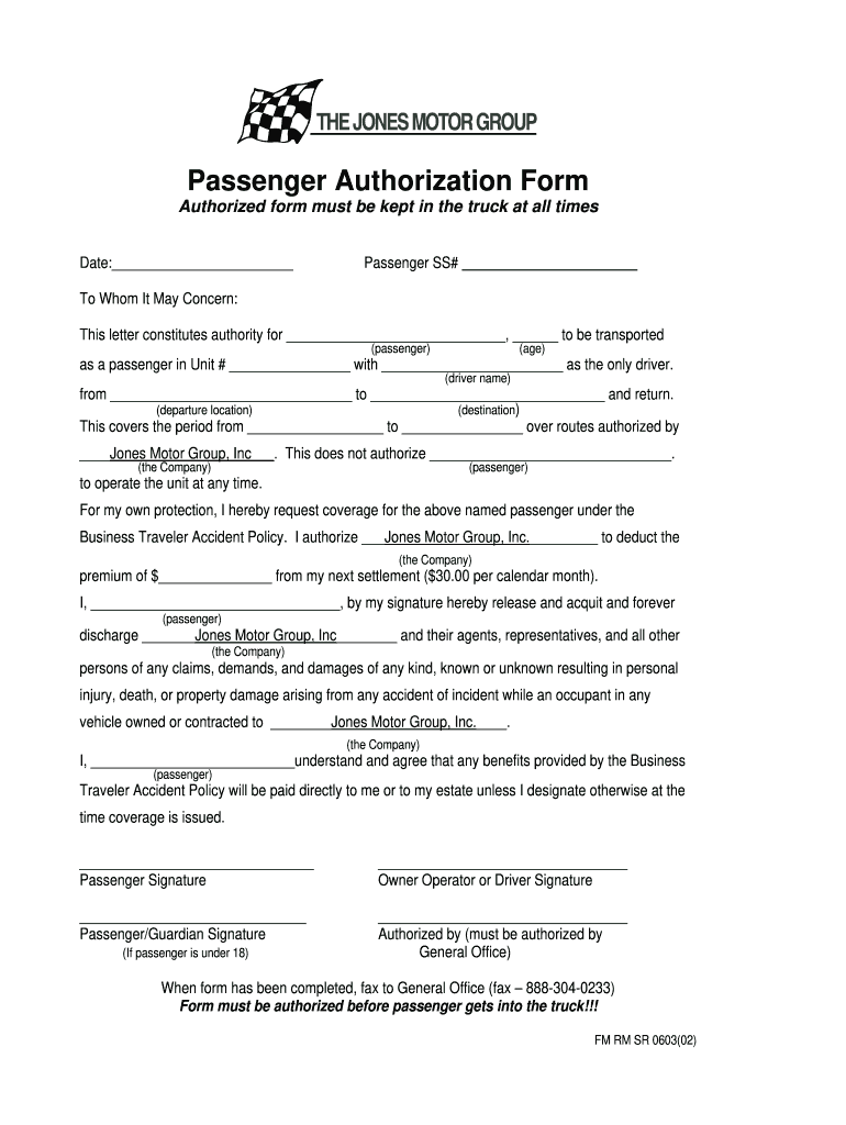 Sample of Group Authority Letter  Form