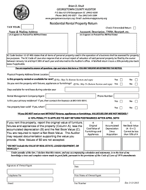 GEORGETOWN COUNTY AUDITOR  Form