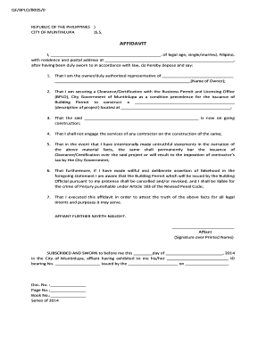 Muntinlupa City  Form