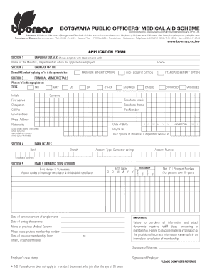 Bpomas Additional Member Form