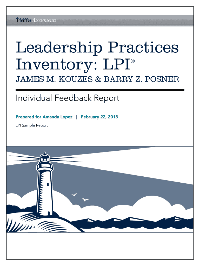 Leadership Practices Inventory Lpi Self Assessment and Analysis  Form