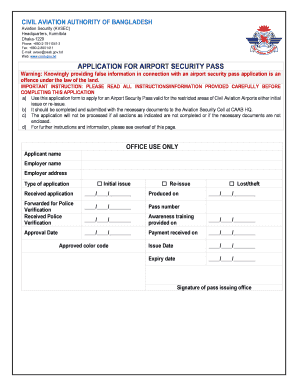 Caab Pass Form