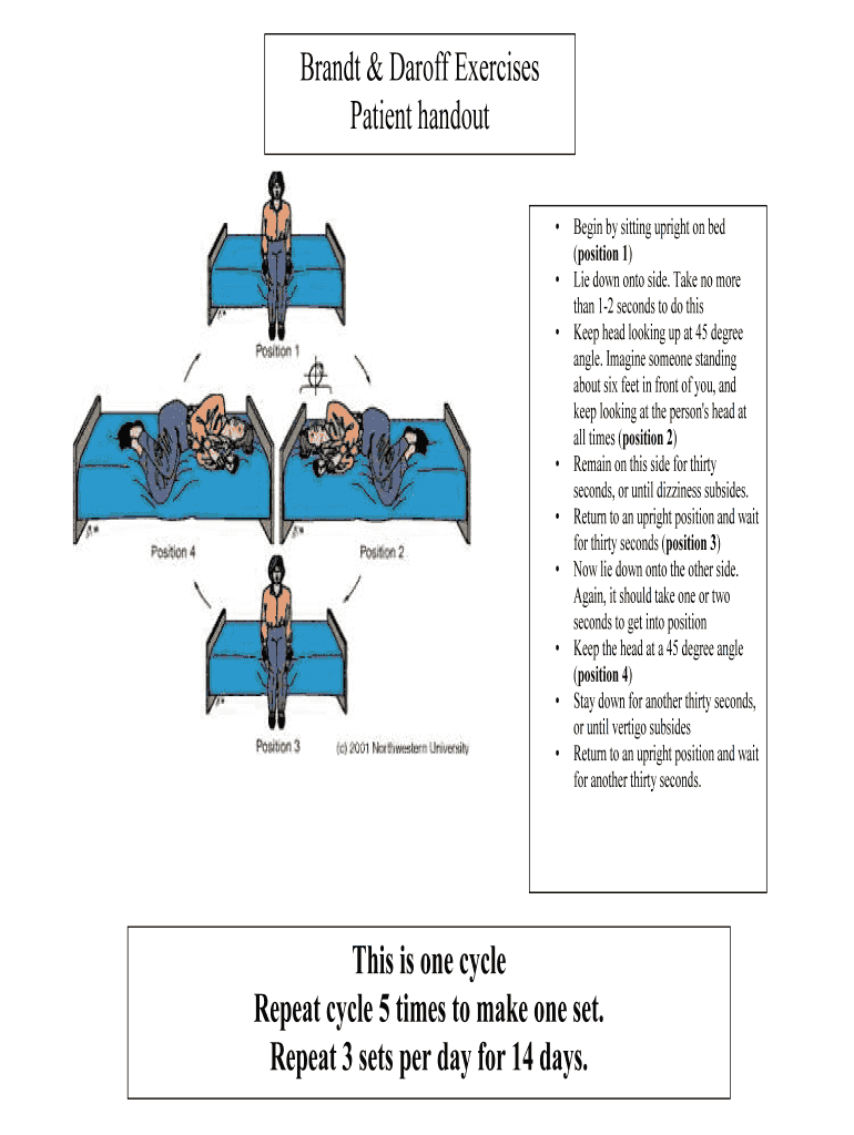 Brandt &amp; Daroff Exercises  Form