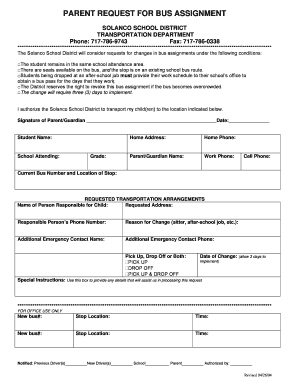 Babysitter Request Form Solanco School District