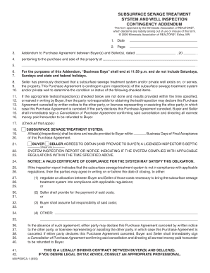 SUBSURFACE SEWAGE TREATMENT SYSTEM and  Form