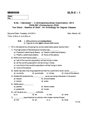 Solapur University Question Paper March PDF  Form