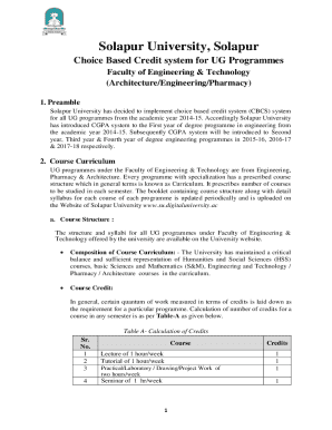 Solapur University Cgpa to Percentage  Form