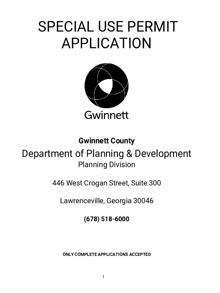  Special Permit Department of Planning and Development County of 2021-2024