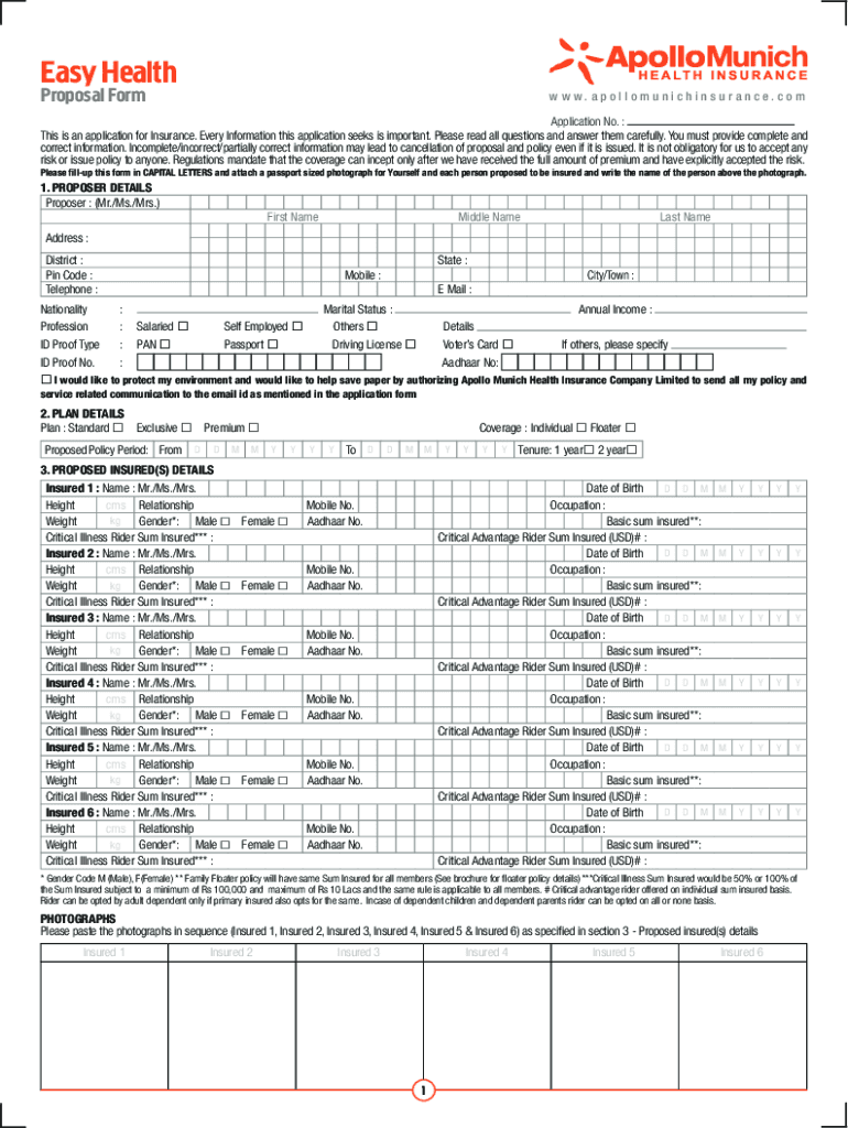 Prodwebsite Amhi InassetsEasy Health ProposalEasy Health Proposal Form Prodwebsite Amhi in