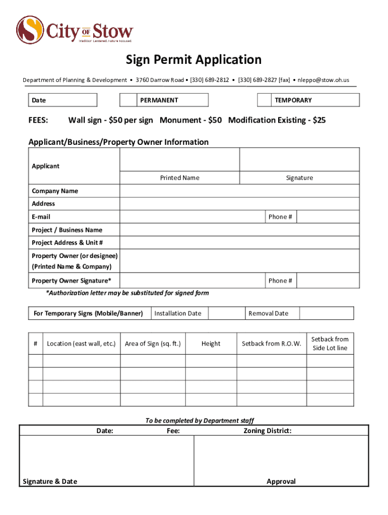 Champaignil GovplanningzoningSign Permit Applications and Regulations City of Champaign  Form