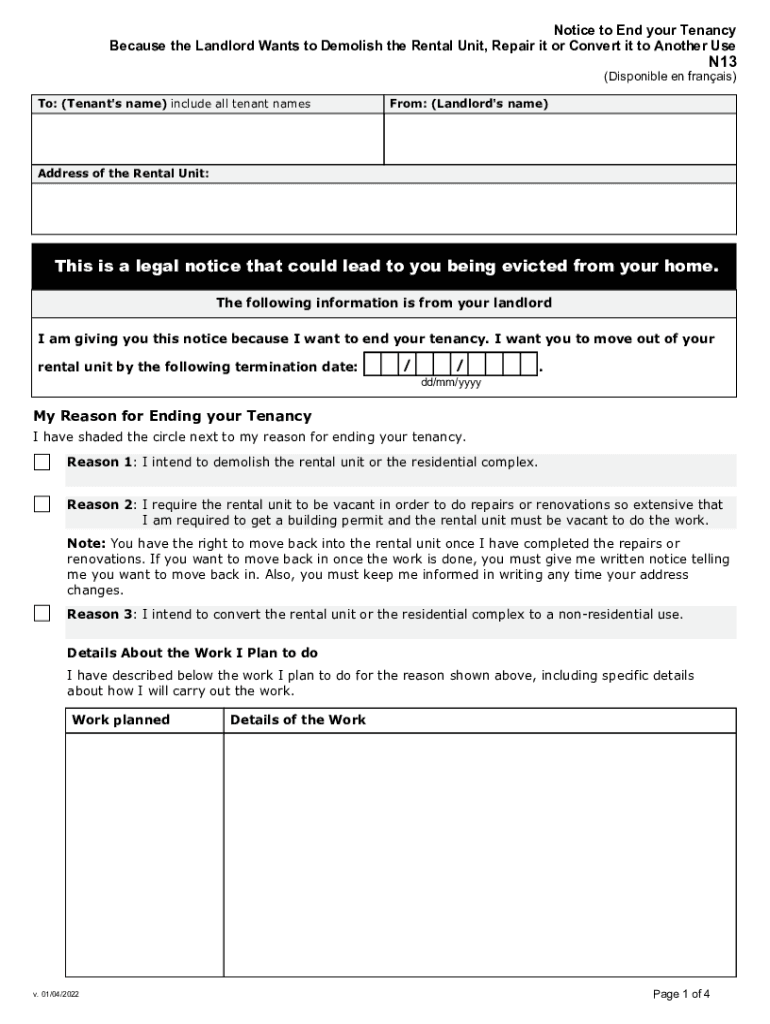  N13 Form 2022-2024