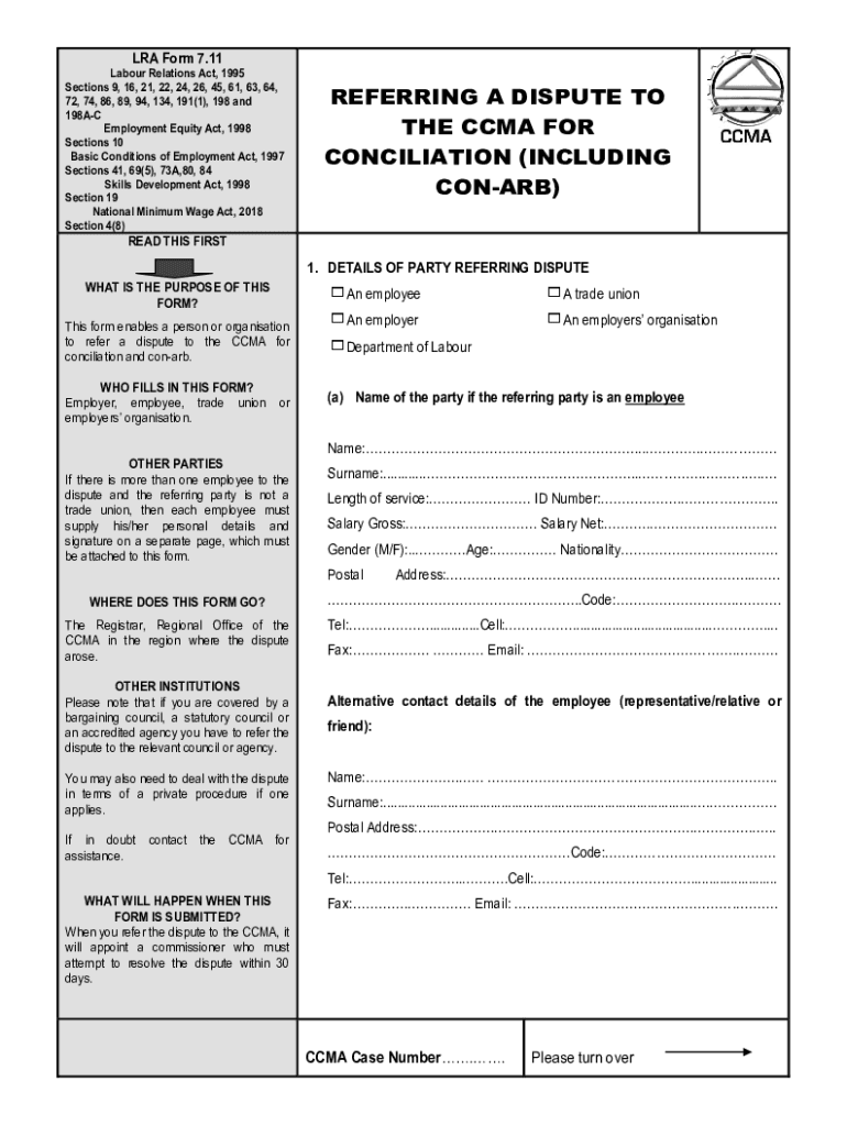 Cmsonline Ccma Org ZaWelcome to CCMA Online Forms List