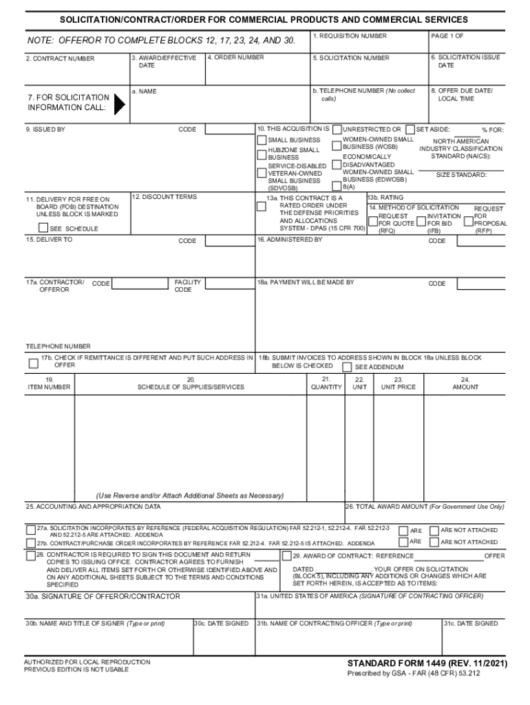  SOLICITATIONCONTRACTORDER for COMMERCIAL ITEMS 58 OFFEROR to COMPLETE 2021-2024