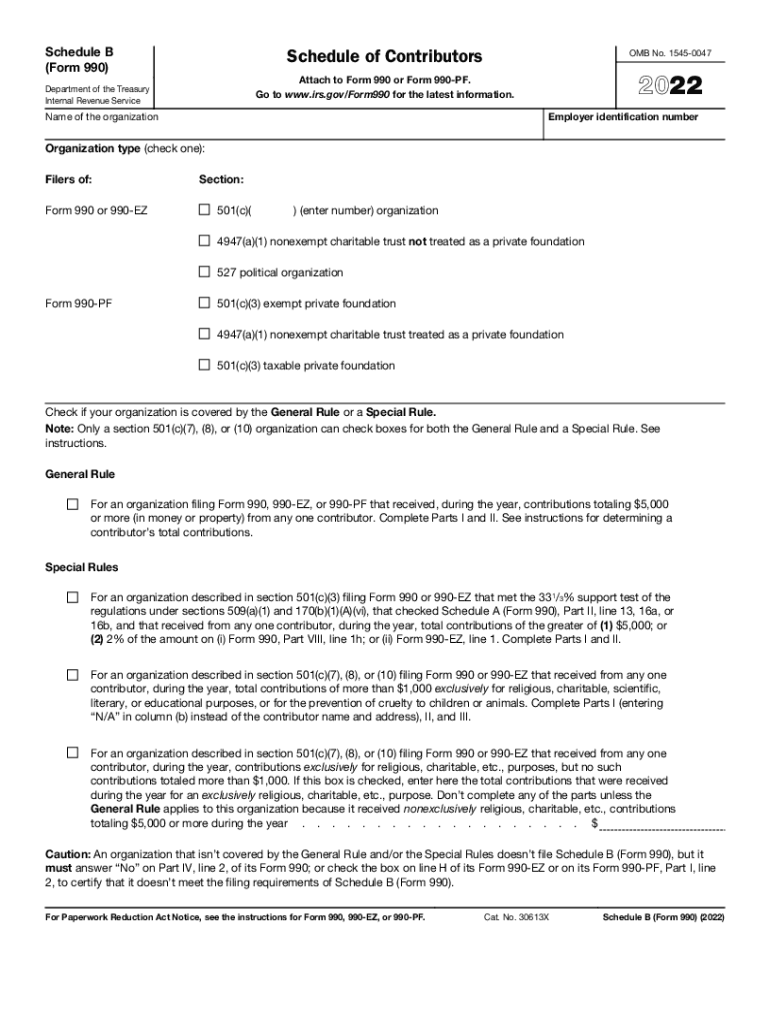  Gettingattention Orgform 990 Schedule B DonorForm 990 Schedule B &amp;amp; Donor Disclosures Whats Required? 2022