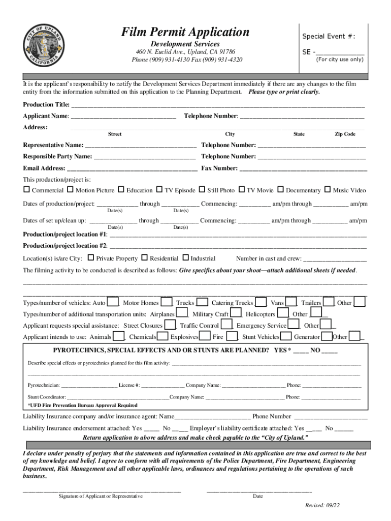 City of UplandPlanning Forms Fees Applications Upland, California