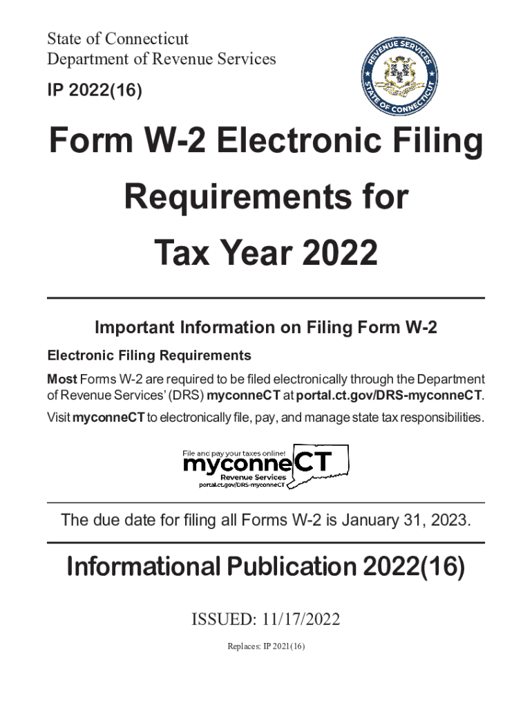 Form W 2 Electronic Filing Requirements for Tax Year