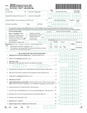 Va State Tax Form 760 Printable - Fill Out and Sign Printable PDF Template  | signNow