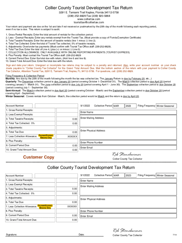  Colliertaxcollector Comtourist Development TaxTourist Development TaxCollier County Tax Collector 2022-2024