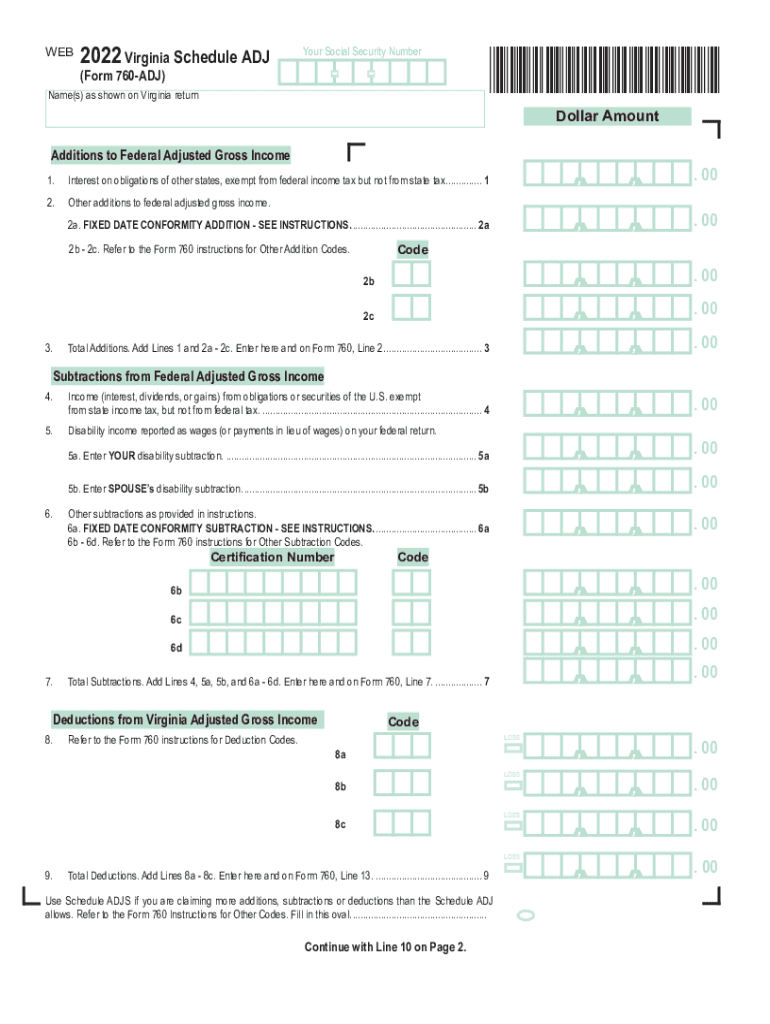  VA 760 ADJ Form 2021