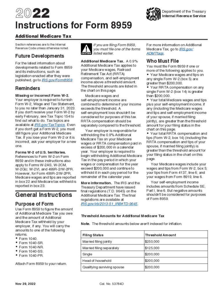  Instructions for Form 8959 Internal Revenue ServiceInstructions for Form 8959 Internal Revenue ServiceInstructions for Form 8959 2022-2024