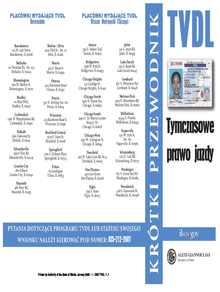  Illinois Secretary of State Office Locations 2023-2026