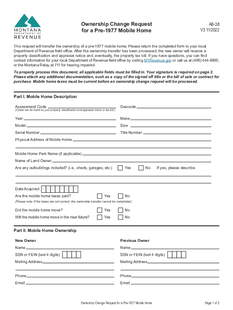  MT AB 38 Form 2022-2024