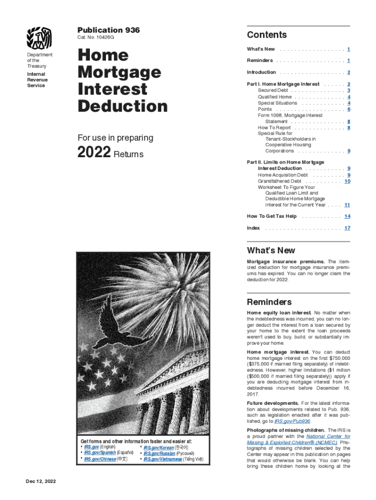  Publication 936 Contents Cat No 10426G Home Important Reminders Mortgage 2022-2024